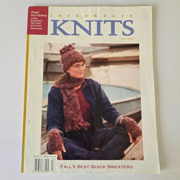 Interweave Knits Fall 2002 Knitting Magazine With Sweater Patterns & Fall Styles - Picture 10 of 10